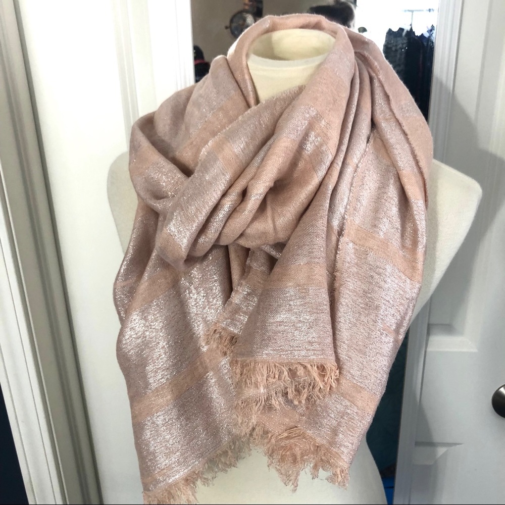 Express Blush Pink Shimmer Scarf